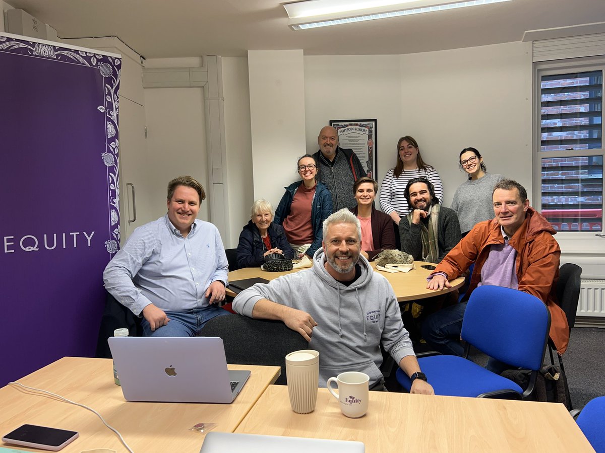 We had a fab time at our Committee training with @EquityManc today ✨ Our team learnt more about how we can make the most of our roles and support our branch. Thanks for having us, and here’s to staying #StrongerTogether #tradeunion #creativesunite #equity