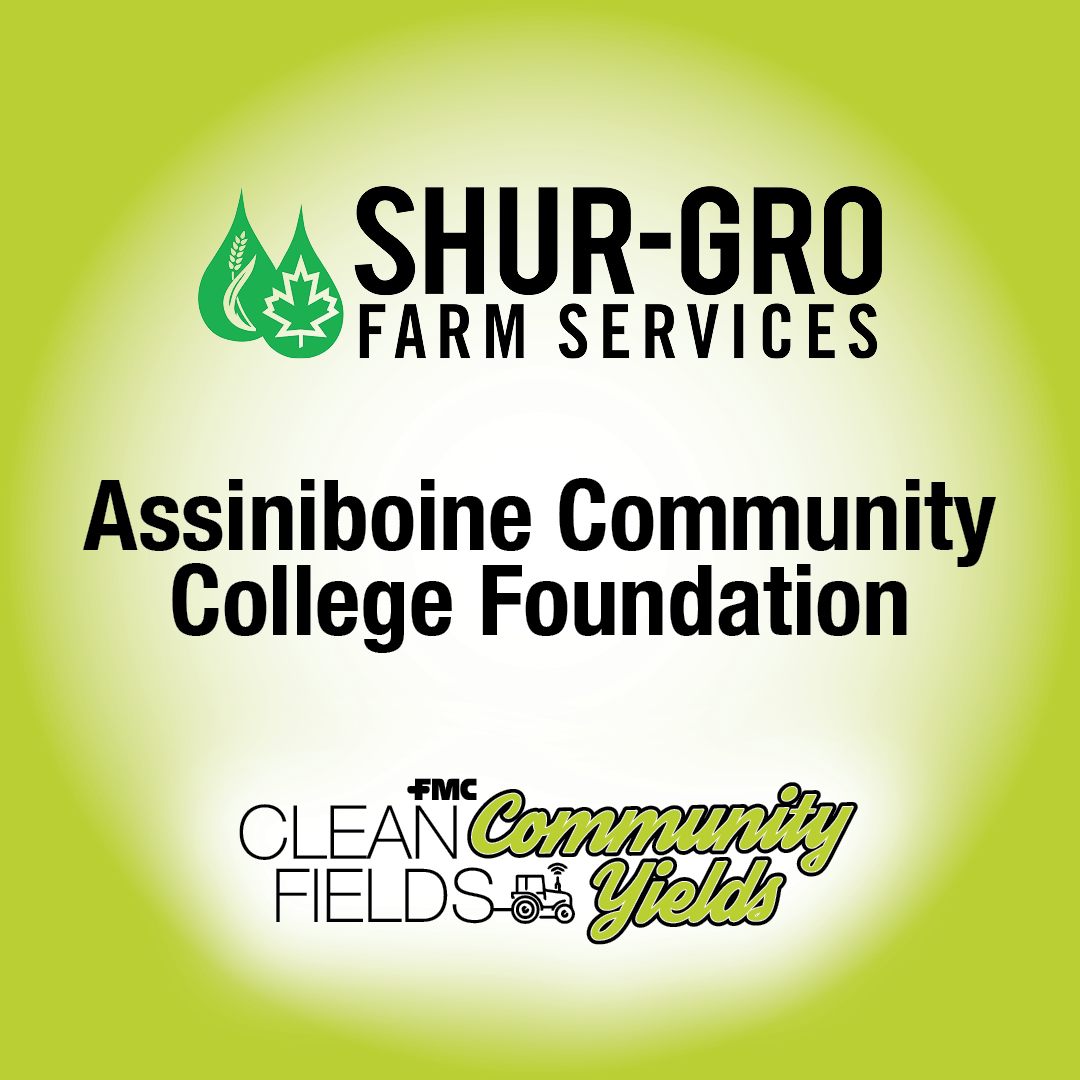 FMCAgCanada's tweet photo. Supporting the future of agriculture.  Purchases of eligible FMC fall herbicides from any @ShurGroFarmServ or Double Diamond location helped donate to the Assiniboine Community College Foundation’s Ag Student Education Program through #cleanfieldscommunityyields. https://t.co/R564K7rHfS