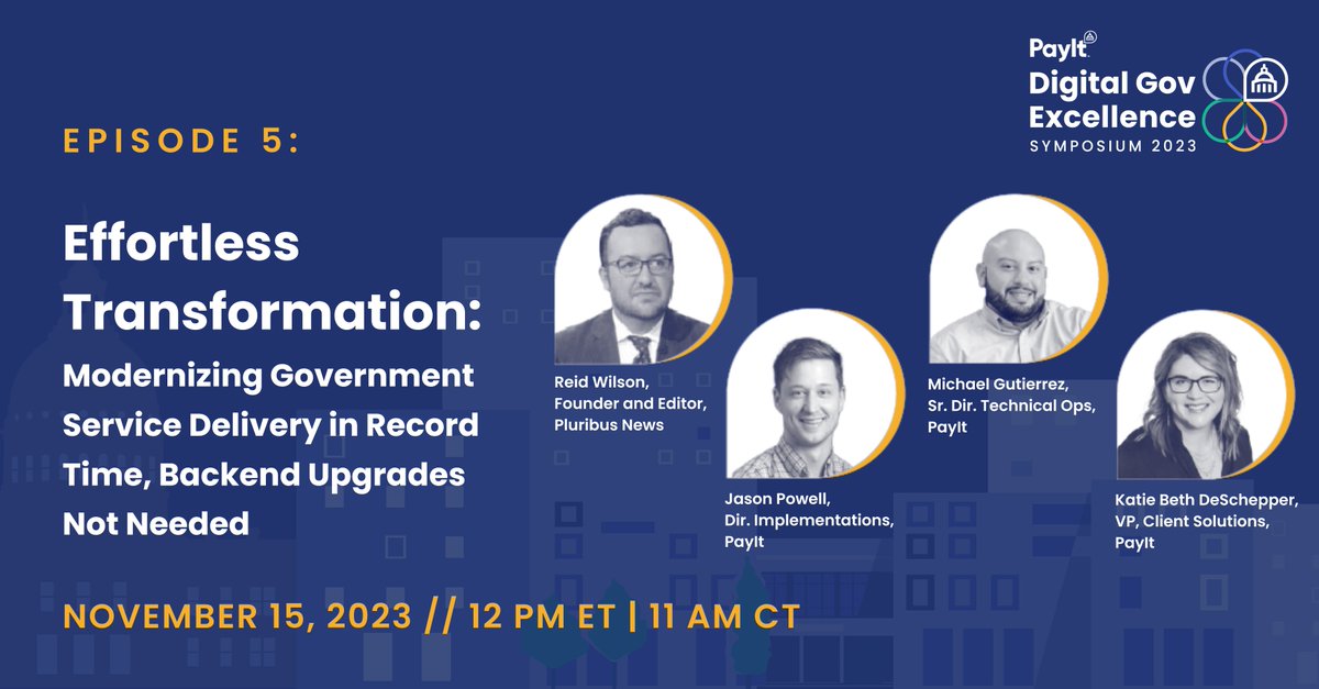 Join us Wednesday to discover how agencies can enhance the customer experience and accelerate digital engagement, even when constrained by dated technology.

Registration is free, don't miss out!

#DigitalGovernment #GovTech 

okt.to/sWdrNQ