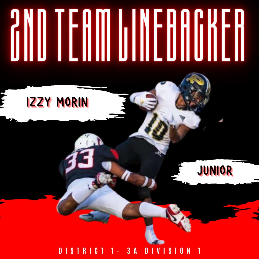 Congratulations Izzy! 2nd team Linebacker. It’s amazing to see how much better he got game to game, he will be a game wrecker next year 🔥