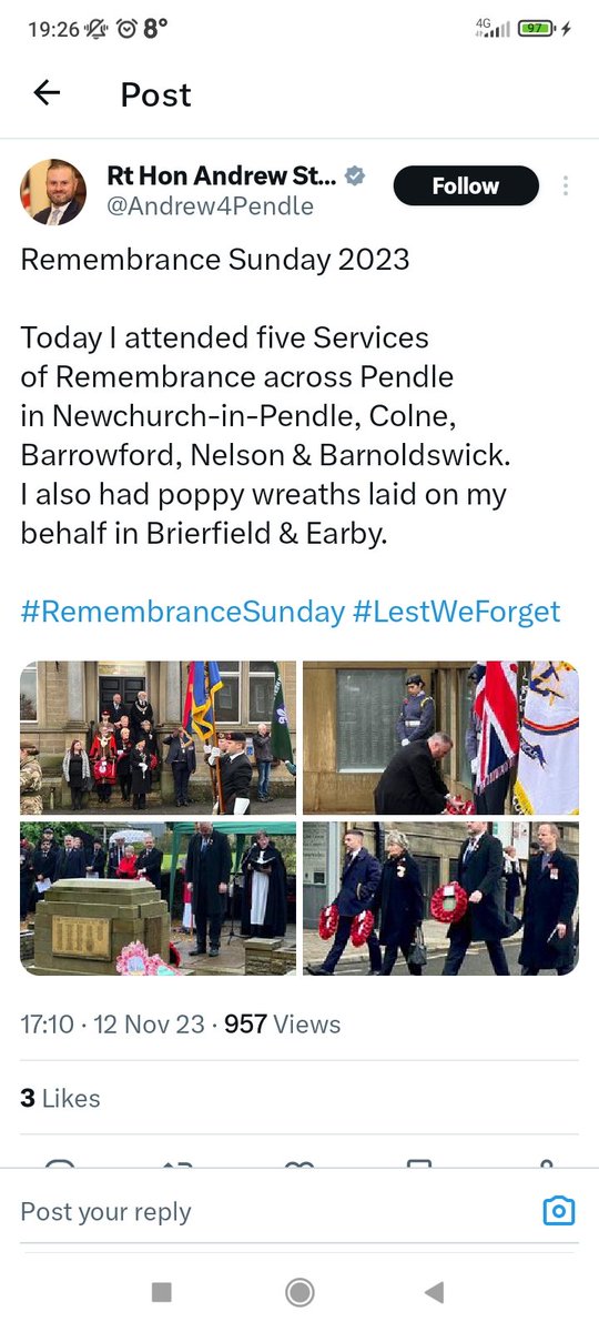 @giantpoppywatch maximum #respect to this Tory MP who thinks it's a competition to attend as many services as possible and have his picture taken at every one