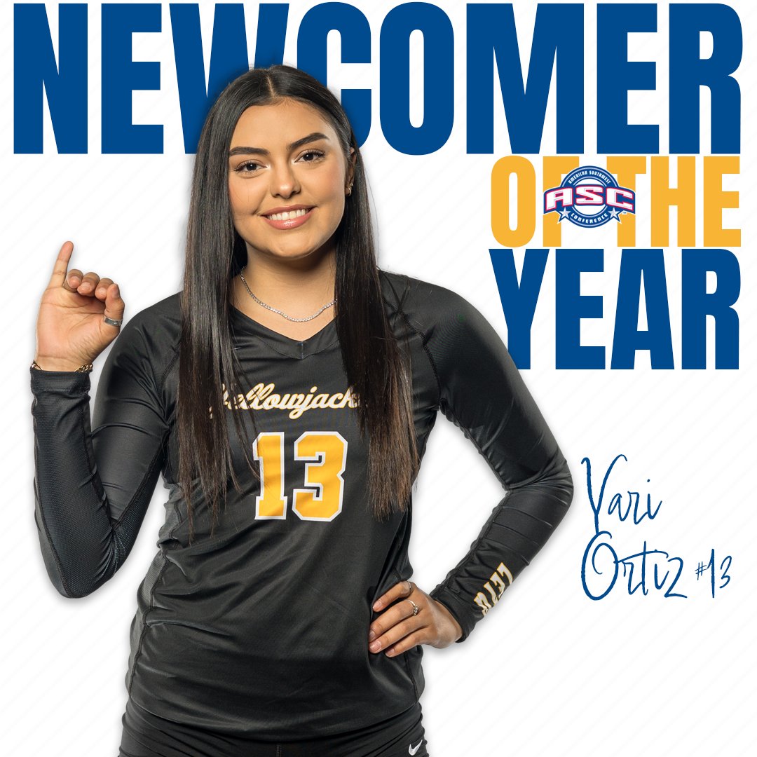 🏆 ASC NEWCOMER OF THE YEAR Yari Ortiz ➡️ Led team in kills, k/s ➡️ 19 matches with 10+ kills ➡️ ASC Offensive Player of the Week ➡️ 1st team All-ASC #LeTourneauBuilt #d3vb