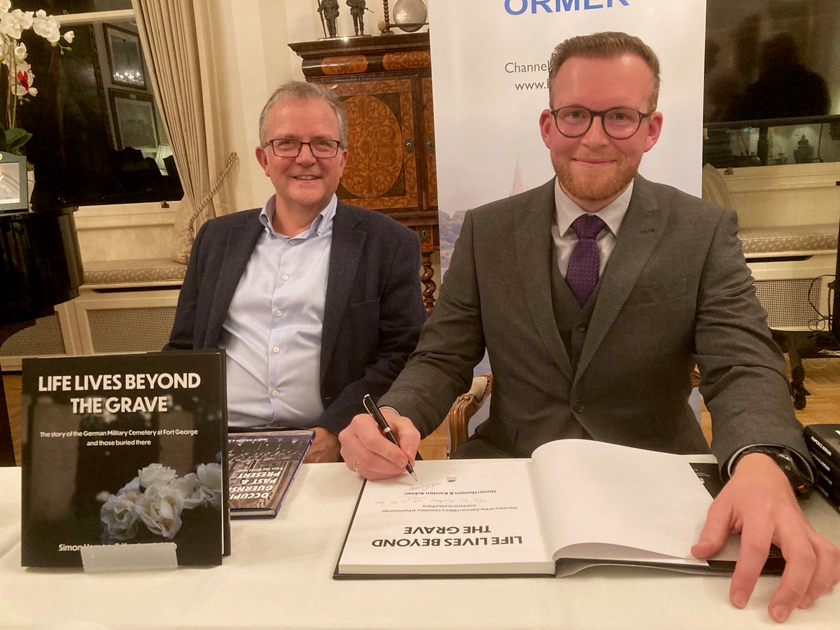 GvHouseGuernsey's tweet photo. Many congratulations to all involved in the publication of 'Life Lives Beyond the Grave: The Story of the German Military Cemetery at Fort George and those buried there'. An invaluable record of the German servicemen who lived and died here in #Guernsey 1940-43 @Volksbund @CWGC https://t.co/ZhakV7cFZe
