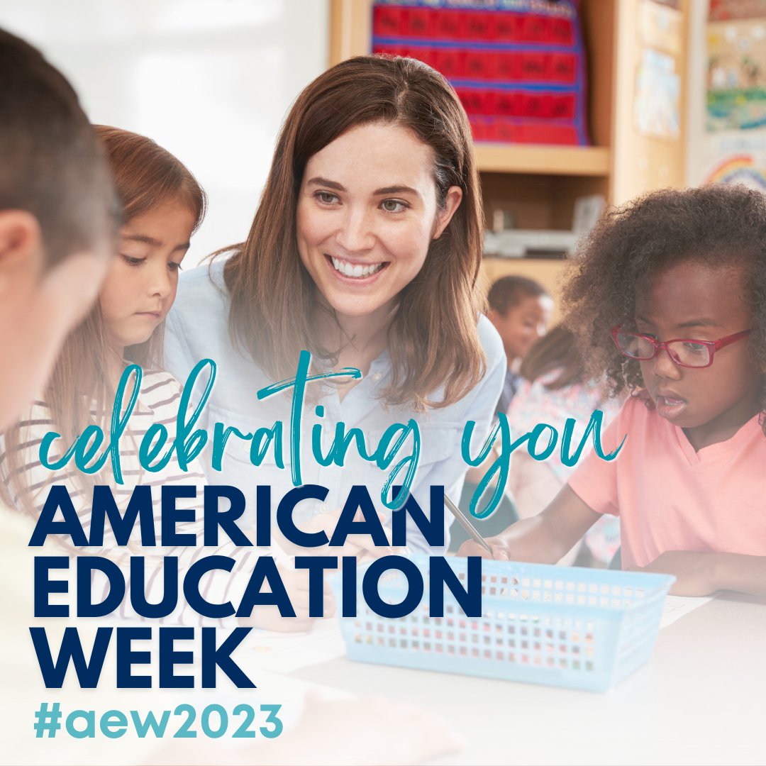 We love celebrating YOU! Happy American Education Week to all of our education professionals 🙌 #aew2023