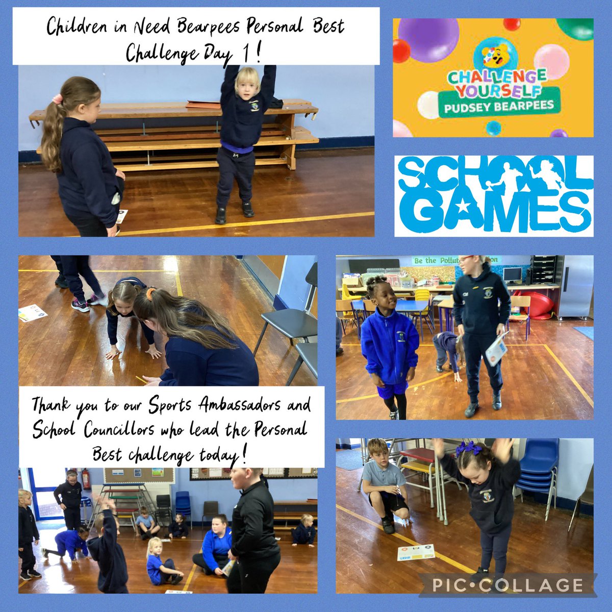 Day 1 of the Children in Need Bearpee Personal Best challenge at Christ Church today! Well done to the wonderful leaders and children taking part! <a href="/YourSchoolGames/">School Games</a> <a href="/BBCCiN/">BBC Children in Need</a> <a href="/thebodycoach/">Joe Wicks</a>