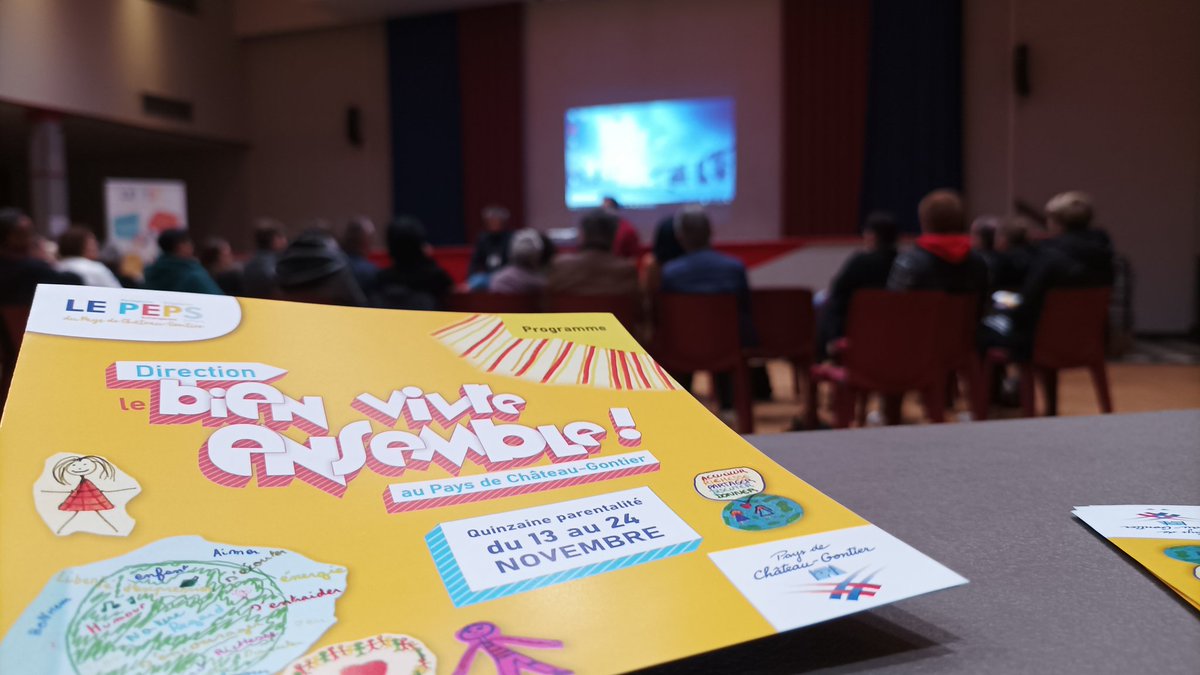 chateau_gontier's tweet image. #QuinzaineDeLaParentalité organisée par le centre social le #PEPS du Pays de #ChateauGontier du 13 au 24/11 💡
🗣️Soirée #débat sur le  #HarcelementScolaire : "Parlons-en" animé par la Cie Gaïa ➡️ Savoir détecter les signes et instaurer le #dialogue pour prévenir.