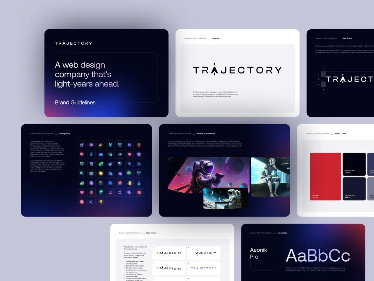 product_tom's tweet photo. We revamped Trajectory Web Design's brand - redesigned logo, new fonts, fresh colors, and a brand book! Elevated their look while retaining their classic charm.

🔗 Check out our work: Brand Refresh for Trajectory

#BrandRefresh #WebDesign #Trajectory https://t.co/b2MbtsbrNU