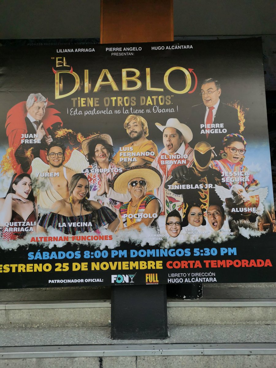 Listos para la conferencia de prensa de la pastorela  #ElDiabloTieneOtrosDatos
¡Esta pastorela no la tiene ni  Obama!
<a href="/_lachupitos/">La Chupitos</a> <a href="/elindiobrayan/">El Indio Brayan, Hugo Alcántara</a>
<a href="/pierreangelot/">Pierre Angelo</a> <a href="/yuremrojas/">YUREM</a> <a href="/juanfrese/">Juan Frese</a> <a href="/tinieblasjrfull/">Tinieblas jr.</a> <a href="/lavecinavanessa/">vanessa La vecina</a> y un gran elenco!!