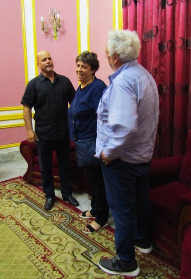 GHNordelo5's tweet photo. Recibimos en los #CDRCuba la visita del economista italiano Luciano Vasapollo y su esposa Rita, grandes amigos de #Cuba #UnidosXCuba https://t.co/hppj8fh8fi