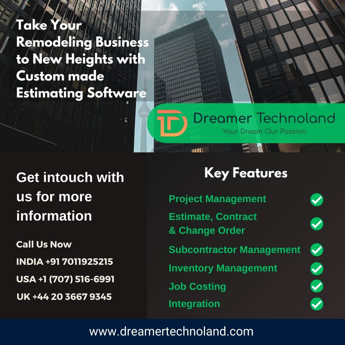 dreamertechland's tweet image. Revolutionizing construction project estimates with a custom app! 🏗️ Accurate, efficient, and tailored for your needs. #ConstructionTech #EstimationSoftware #BuildingInnovation #EfficiencyFirst #ConstructionEstimates
