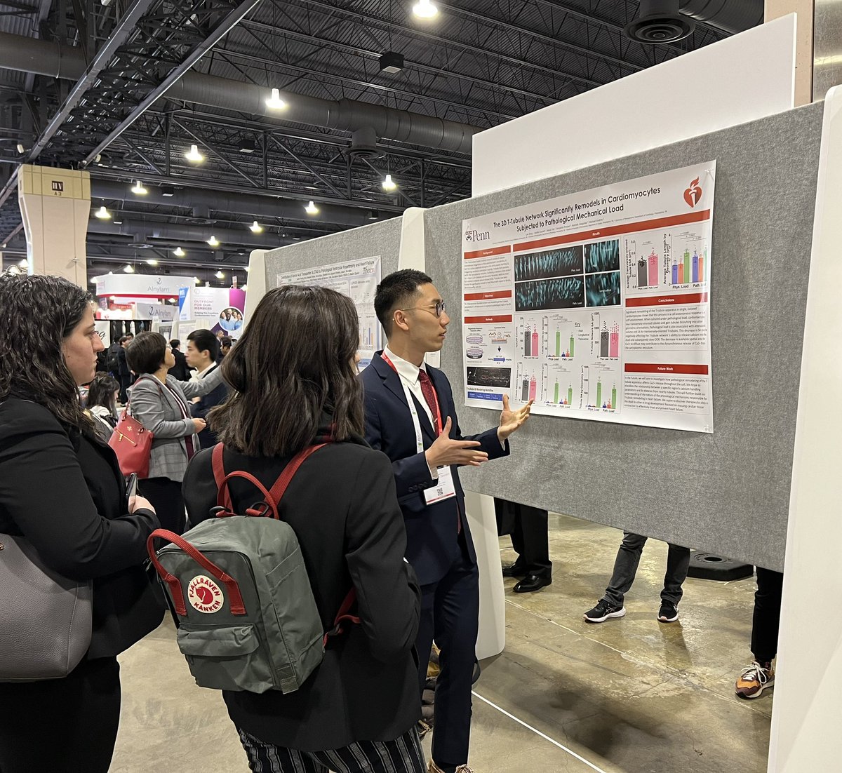 Very proud of my guys. Vasiliki Courelli and Leo Song. #AHA2023 @PennMedicine @pennsurgery