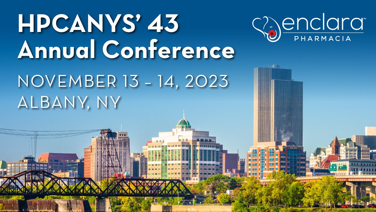 Enclara Pharmacia (@enclara) on Twitter photo Let's connect today at the <a href="/HPCANYS/">Hospice & Palliative Care Association of NYS</a>' 43 Annual Conference to discuss the unique needs of your hospice. Enclara can customize a medication access solution that helps your team deliver the best possible patient care. #hospice #PalliativeCare Let's connect today at the <a href="/HPCANYS/">Hospice & Palliative Care Association of NYS</a>' 43 Annual Conference to discuss the unique needs of your hospice. Enclara can customize a medication access solution that helps your team deliver the best possible patient care. #hospice #PalliativeCare