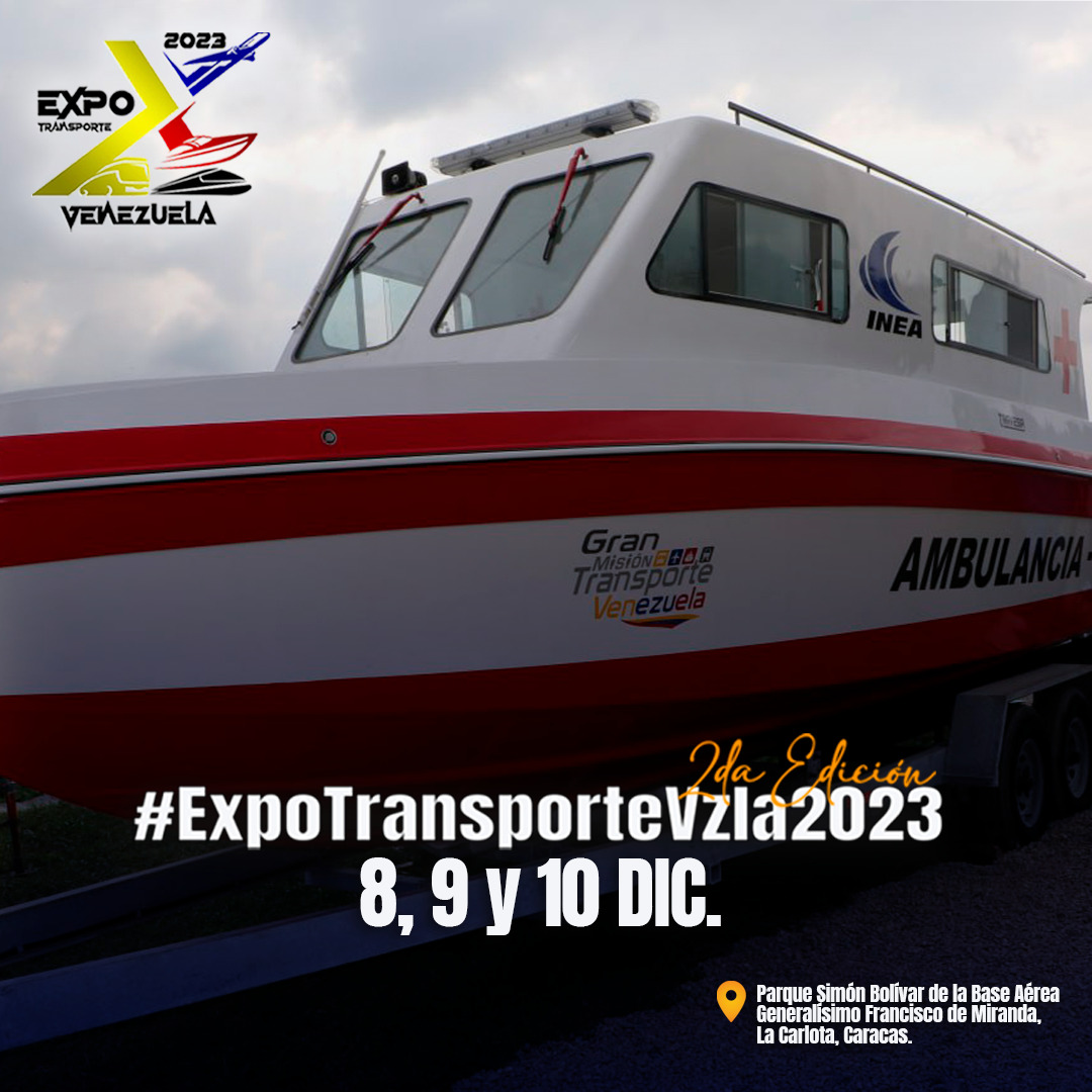 inac_ve's tweet photo. ¡Te esperamos en la #ExpoTransporteVzla2023! En este evento contarás con exhibiciones, zonas gamer, demostración de rallys, operativos especiales para el transporte aéreo, marítimo y terrestre, conciertos y muchísimo más. ✈️🚄🛥️

¡En la #GMTVzla seguimos innovando! https://t.co/jAoF0S6i7g