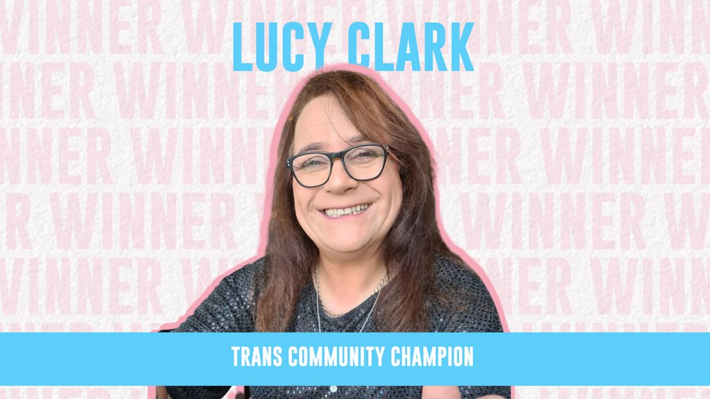 Huge congratulations to our Trans Community Champion 2023, Lucy Clark! Lucy is the founder of Trans Radio and TRUK United FC. Well done Lucy! 🏳️‍⚧️✨ #transinthecityawards #transinthecity