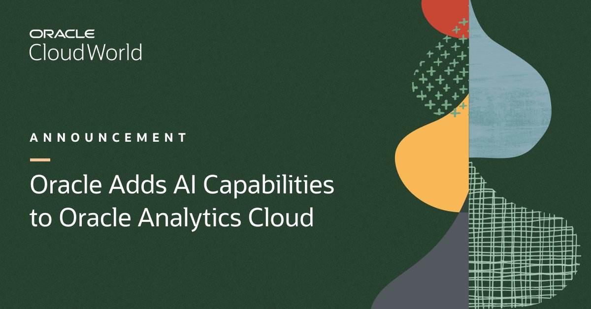 OracleAnalytics's tweet image. “The #AI capabilities within #OracleAnalyticsCloud help our employees and managers engage with data more naturally and get the answers they need in an efficient and timely manner.”
Derek Hayden, SVP, Data Strategy and Analytics, OUTFRONT Media social.ora.cl/6011uti4v