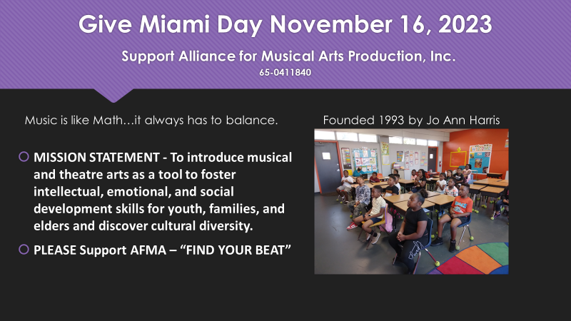 AFMArts's tweet photo. Give Miami Day Early Giving is LIVE! : https://t.co/Hu3JxV0HDs https://t.co/C3hN9KaRhy