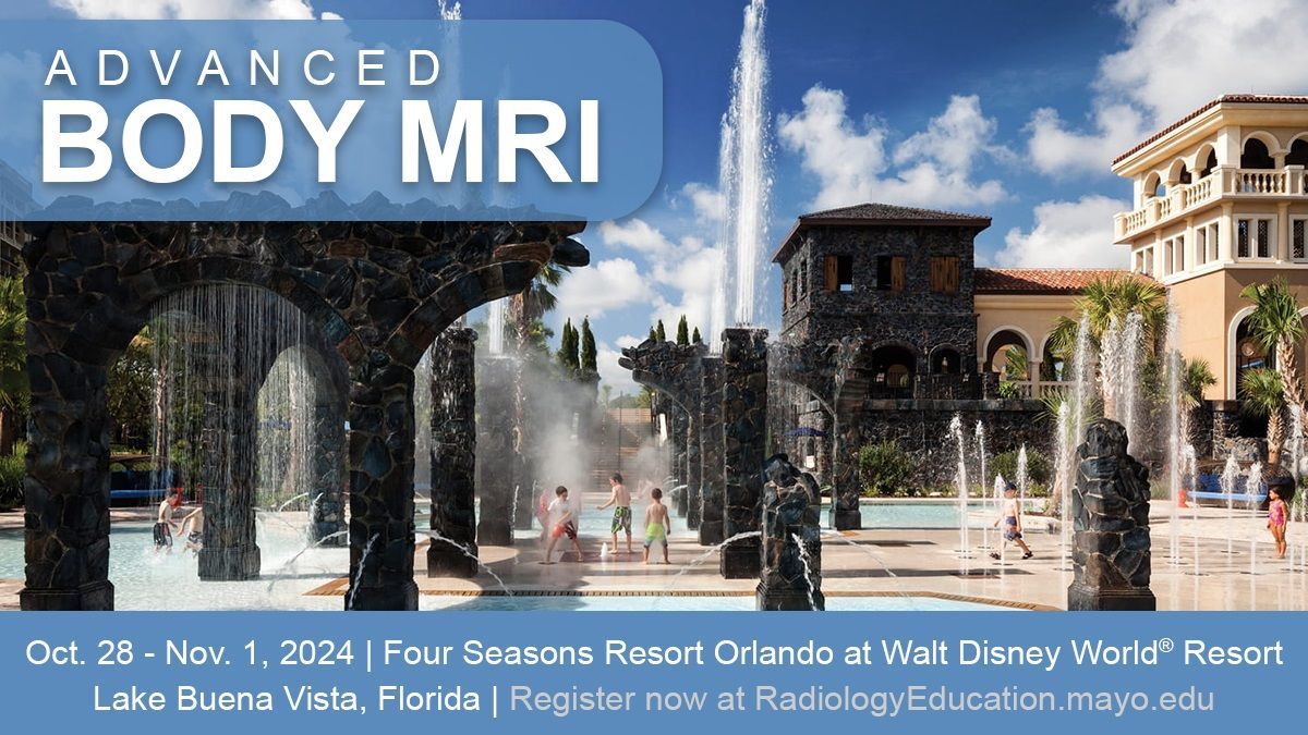 Mayo_RadCME's tweet photo. Save the Date! @MayoRadiology #BodyMRI is coming to the magical Four Seasons Resort Orlando! Elevate your expertise in radiology amidst luxury and enchantment. Join us for an unparalleled blend of learning and leisure ✨🏰 #RadCME #RadRes #SeeingisSaving
https://t.co/67tb9Xayof https://t.co/p7zgUoFfBR