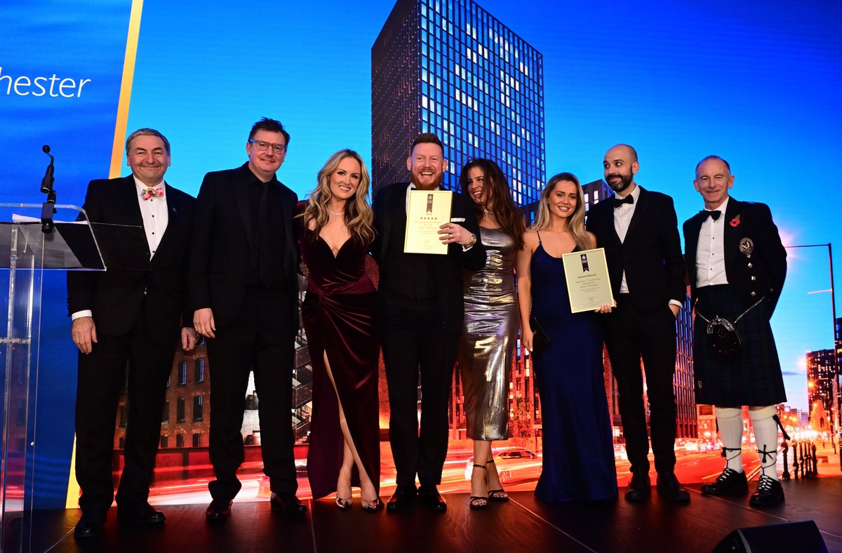 🏆 We're award winning! 🏆 Following One Port Street in Manchester securing two @Property_Awards - our team were in London on Friday collecting both awards at the official ceremony.