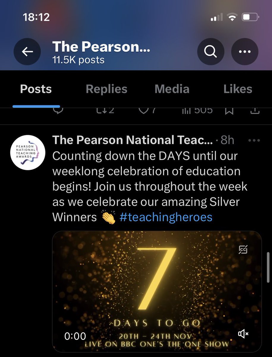 7 days to go until the celebration of education begins. 12 days to go until the National Teaching Awards. 💫  @TeachingAwards @BMAT_Trust @BMAT_SEND @markhallacademy #teachingheroes