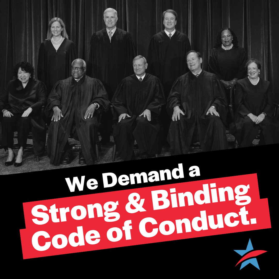After a decade of pressure from Common Cause, investigative reporters, and the American people, the U.S. Supreme Court has adopted a code of conduct— but it doesn't go far enough. We need Congress to enforce a strong and binding code of ethics to restore trust in this Court.