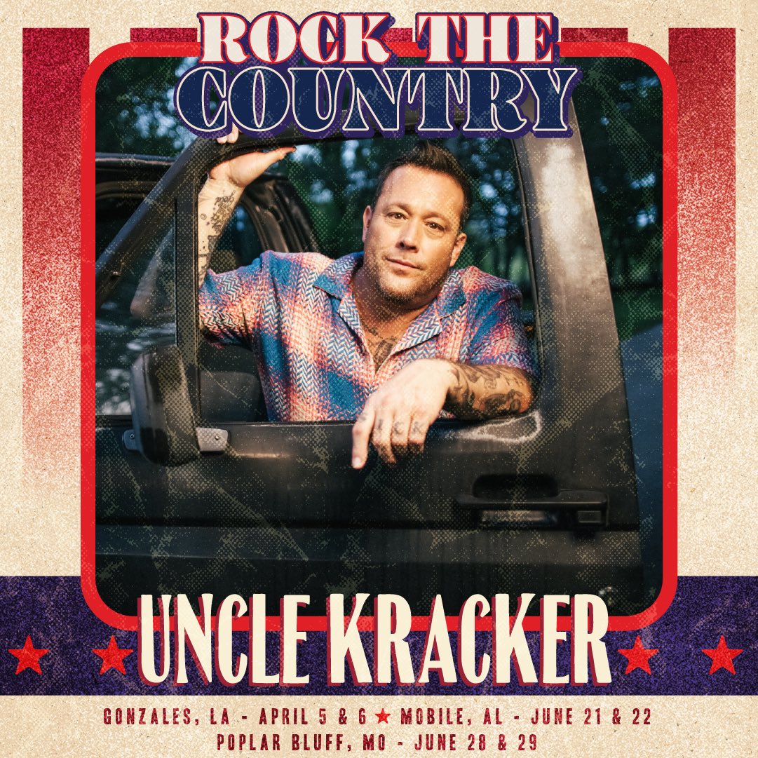Stoked to be a part of the Rock The Country festivals alongside so many great artists! Pre-sales start 10am local on Thursday with on-sale this Friday at 10am CT! Head to rockthecountry.com for more info.