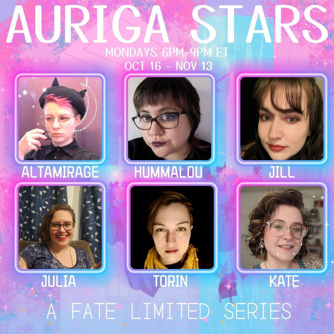 Girls Run These Worlds (@girlsrunworlds) on Twitter photo TODAY:
One Chosen born of Fell, another infected by the Fell. How will the party face the enemy when they see the enemy in themselves? Join GM <a href="/alta_mirage/">Altamirage (!commissions open!)</a>, <a href="/kateorangesky11/">kateorangeskyπ11</a> <a href="/j_deluks/">julia, a gilear fan acct</a> <a href="/ghostiejk/">Jill is still masking βΏπ</a> @Hummalou and @TorinTalks for another episode of Auriga Stars! TODAY:
One Chosen born of Fell, another infected by the Fell. How will the party face the enemy when they see the enemy in themselves? Join GM <a href="/alta_mirage/">Altamirage (!commissions open!)</a>, <a href="/kateorangesky11/">kateorangeskyπ11</a> <a href="/j_deluks/">julia, a gilear fan acct</a> <a href="/ghostiejk/">Jill is still masking βΏπ</a> @Hummalou and @TorinTalks for another episode of Auriga Stars!