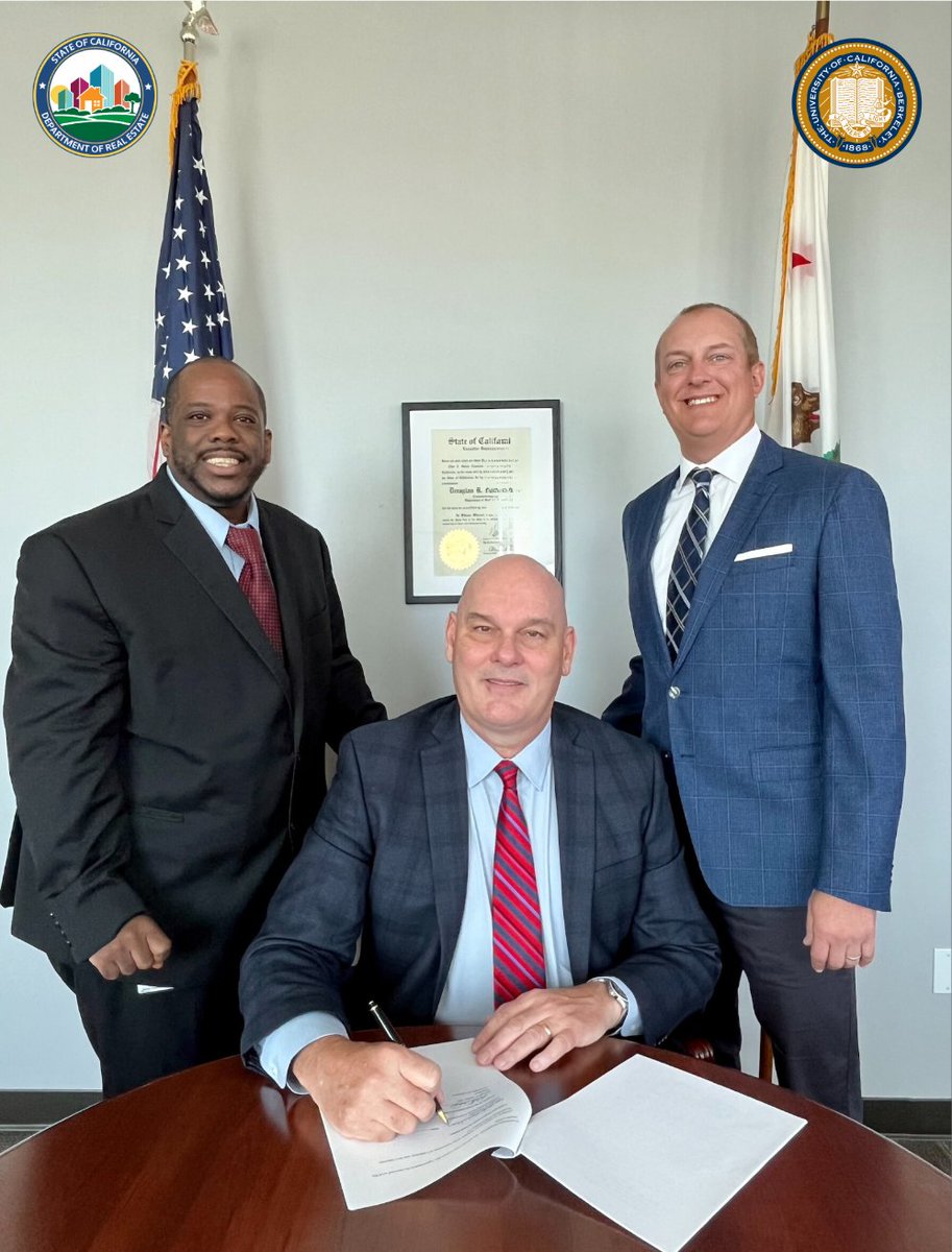 Doug McCauley (@dougmccauleyca) on Twitter photo Thrilled to share that we have renewed DRE's 1973 agreement with the University of California for the Real Estate Education Endowment Fund. Celebrating the 50th anniversary of this accord has been a top priority
<a href="/UCLA/">UCLA</a> <a href="/UCBerkeley/">UC Berkeley</a> <a href="/uclaanderson/">UCLA Anderson School of Management</a> <a href="/BerkeleyHaas/">Haas School of Business</a> <a href="/UofCalifornia/">University of California</a> Thrilled to share that we have renewed DRE's 1973 agreement with the University of California for the Real Estate Education Endowment Fund. Celebrating the 50th anniversary of this accord has been a top priority
<a href="/UCLA/">UCLA</a> <a href="/UCBerkeley/">UC Berkeley</a> <a href="/uclaanderson/">UCLA Anderson School of Management</a> <a href="/BerkeleyHaas/">Haas School of Business</a> <a href="/UofCalifornia/">University of California</a>