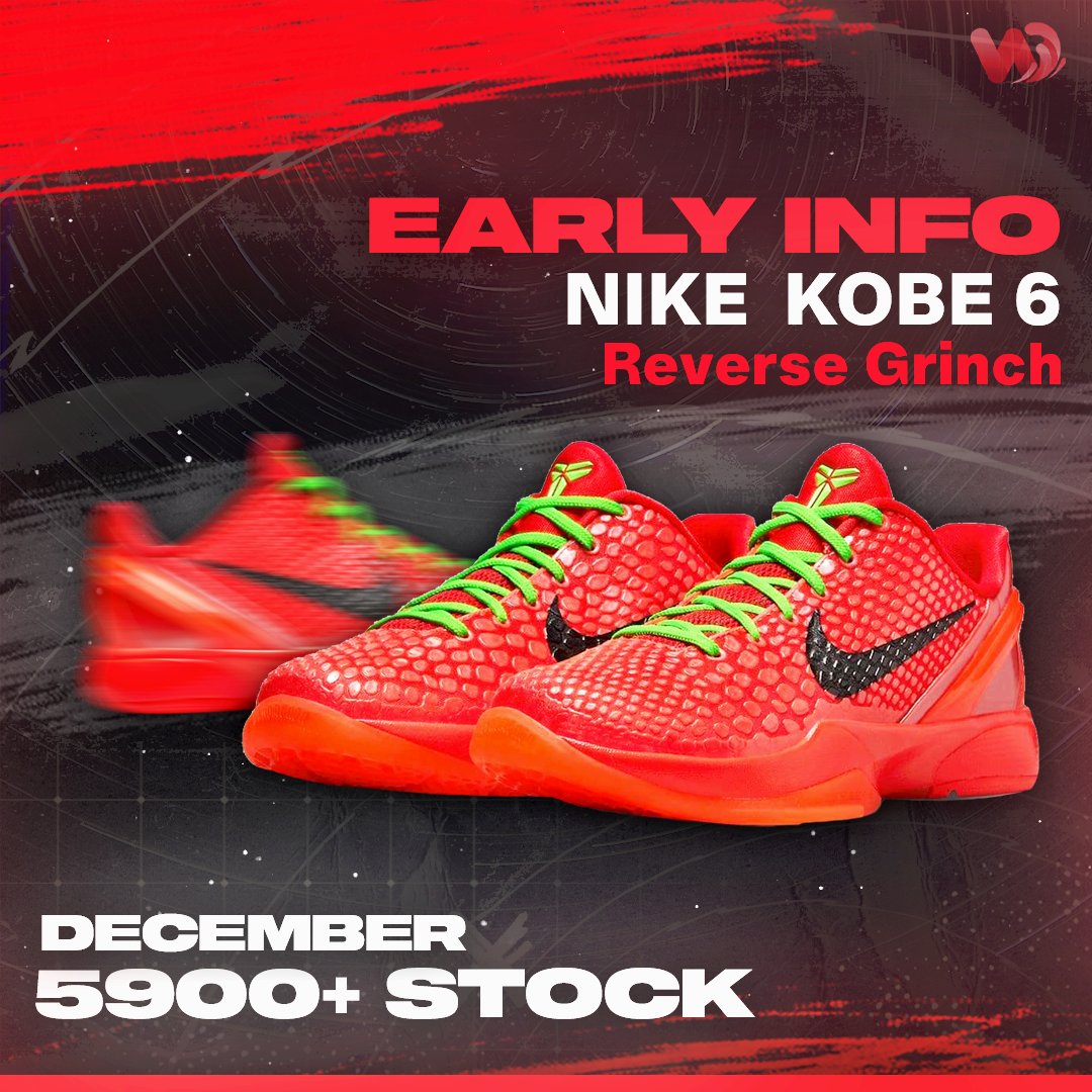 Nike Kobe 6 Reverse Grinch Early Info!

We got more than just that 🤭

Join now whop.com/warriorpings/