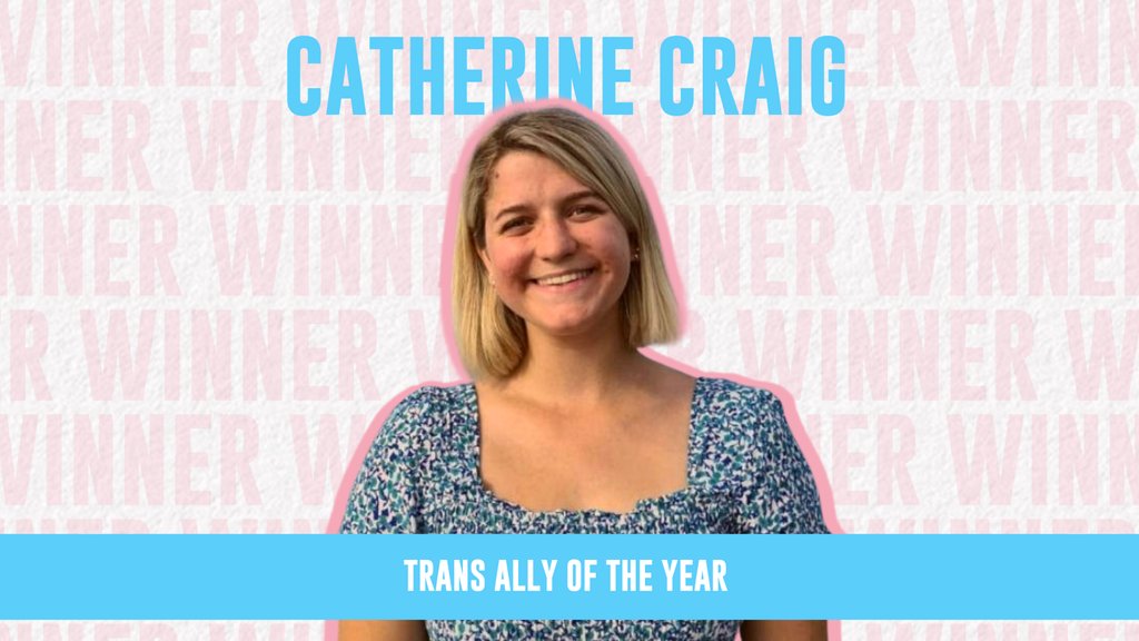 Our Trans Ally of the Year 2023 is Catherine Craig! Catherine is the Projects &amp; Campaigns Coordinator at University of Warwick Students’ Union. Congratulations Catherine! 🏳️‍⚧️✨ #transinthecityawards #transinthecity
