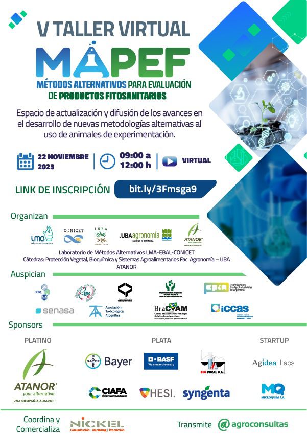 Dear all, we are pleased to invite you for the  MAPEF 2023 (virtual, Free) november,22 (9.00-12.00)  bit.ly/3Fmsga9. 
Tenemos el agrado de invitarlos a participar del  MAPEF 2023( on-line, gratuito)  día 22 de noviembre de 2023(9:00 - 12:00).  bit.ly/3Fmsga9