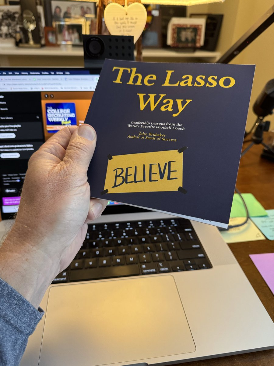 Dan Tudor (@dantudor) on Twitter photo For my copy of The Lasso Way from author and friend <a href="/CoachBru/">JOHN BRUBAKER</a> John Brubaker today!
He’ll be on the College Recruiting Weekly podcast talking about it next week…great principles & lessons for college coaches
Order yours at coachbru.com For my copy of The Lasso Way from author and friend <a href="/CoachBru/">JOHN BRUBAKER</a> John Brubaker today!
He’ll be on the College Recruiting Weekly podcast talking about it next week…great principles & lessons for college coaches
Order yours at coachbru.com