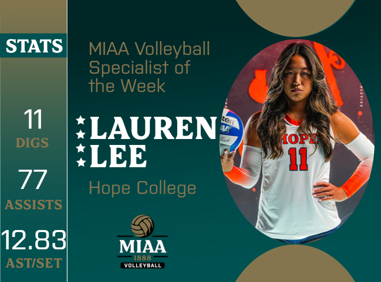 MIAA1888's tweet photo. #D3MIAA Volleyball Athletes of the Week | November 13, 2023 ๐
Specialist:
Lauren Lee, @HopeAthletics
https://t.co/C26GlphggE
Player:
Addie VanderWeide, @HopeAthletics
https://t.co/j0Hw8M2dWs
#MIAAvb #GreatSince1888 https://t.co/lSQrtFQBSR