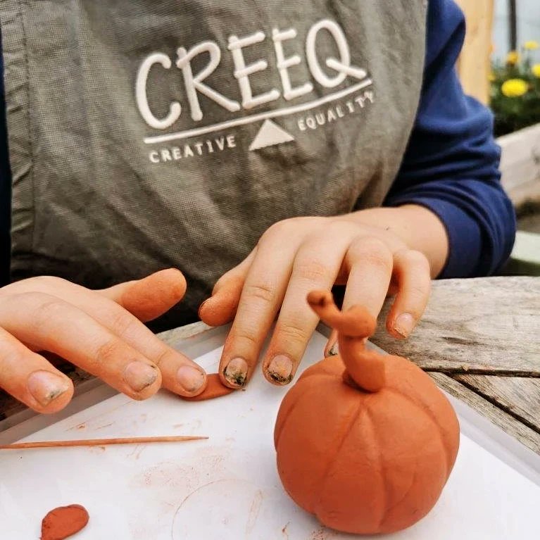creeqcreative's tweet photo. Clay inspired by Eleanor Coade work, by looked after young people for #fourseasons commission for @NTCroome. All our creative workshops are feeding ideas into new outdoor sculpture designs, to be realised in 2024. 🍁
 @fayeclaridge @ntmidlands  @nationaltrust #eleanorcoade https://t.co/6JpBFyr34l