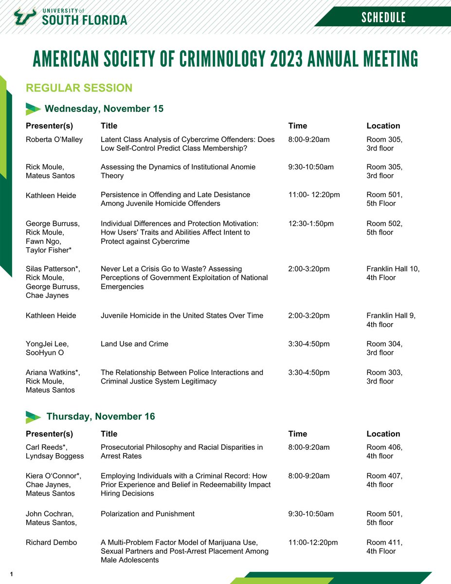 USFCriminology tweet picture