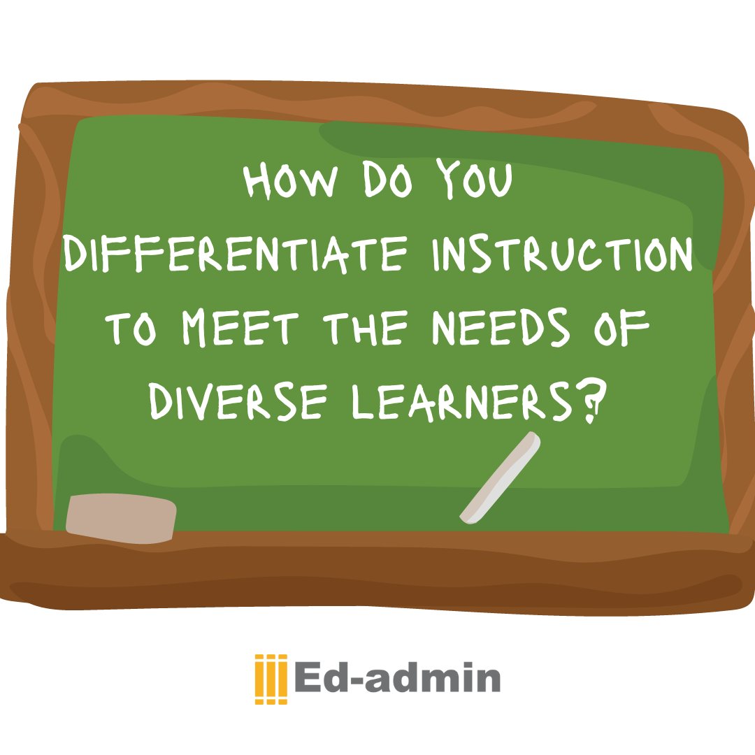 ❓Questions For Teachers 🎓

How do you differentiate instruction to meet the needs of diverse learners?

#edadmin #education #edtech #teacherstwitter #teachers