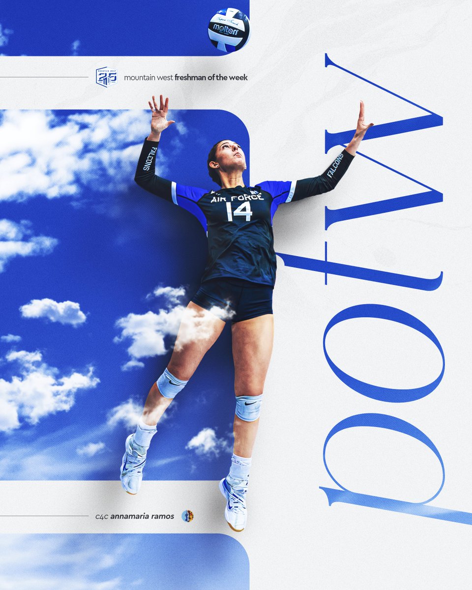 AF_Volleyball's tweet image. ICYMI ... Annamaria Ramos is #MakingHerMark, earning #MWVB Freshman of the Week honors!
