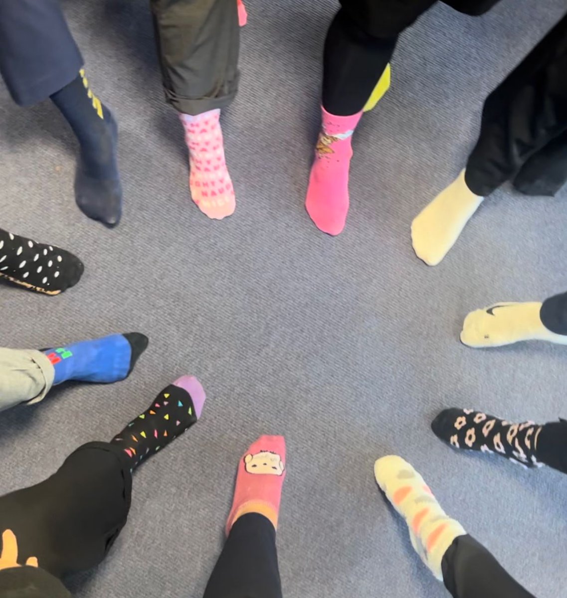 chepstowschool's tweet image. Staff and students rocked their Odd Socks for Odd Sock Day in support of Anti-Bullying Week! Did you wear odd socks today? #antibullyingweek