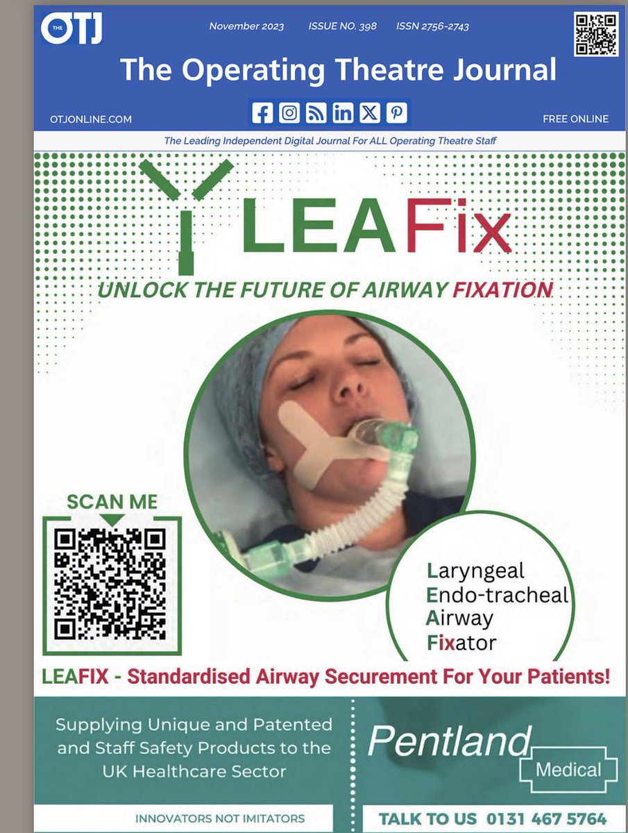 Matt cullinane (@cullinane_matt) on Twitter photo LEAFix, the new innovative airway securing device successfully showcased at Medica in Düsseldorf. Created by 2 LUHFT theatre workers, in collaboration with <a href="/PentMed/">Pentland Medical</a> & manufactured by JEB Tecnologies Ltd. in the UK. NHS Supply Chain & FDA approval imminent LEAFix, the new innovative airway securing device successfully showcased at Medica in Düsseldorf. Created by 2 LUHFT theatre workers, in collaboration with <a href="/PentMed/">Pentland Medical</a> & manufactured by JEB Tecnologies Ltd. in the UK. NHS Supply Chain & FDA approval imminent