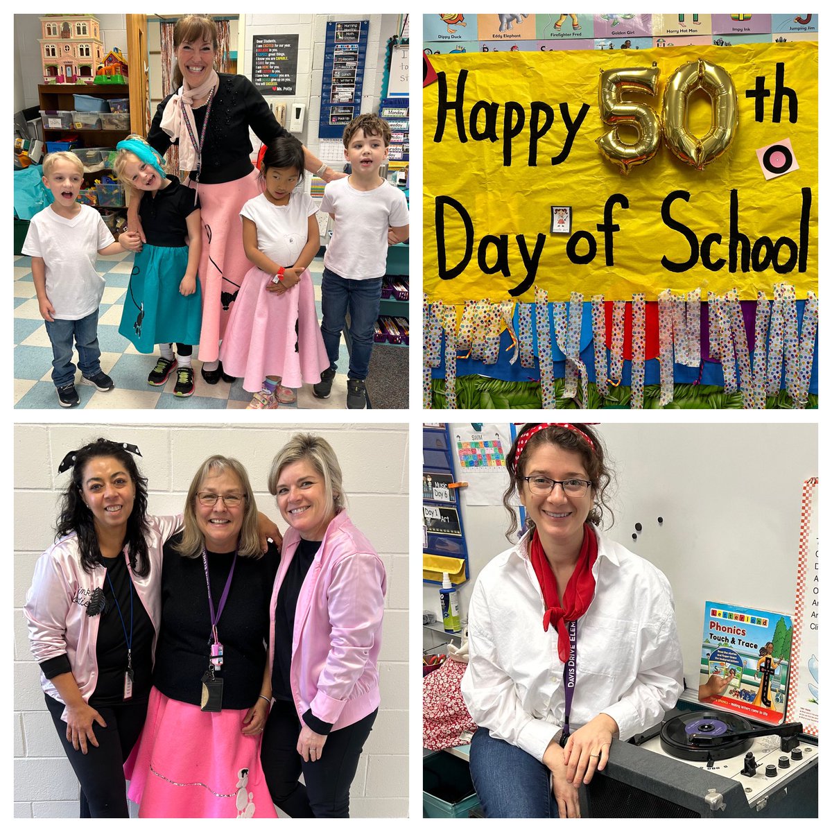 Hey there cool cats and daddios! 🎙️🛼It’s the 50th day of Kindergarten @DDEDolphins !