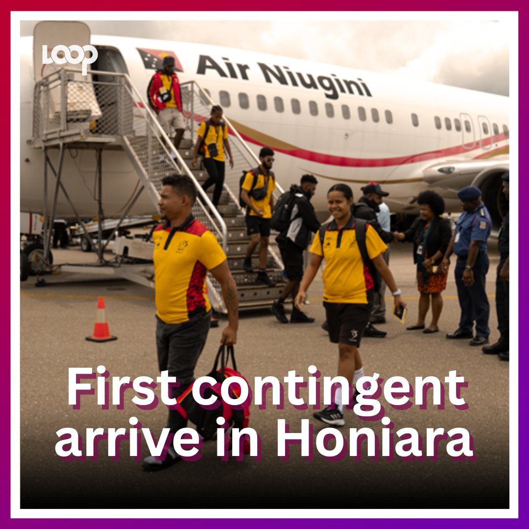 #Sports Team Papua New Guinea was the first contingent to arrive at the Honiara International Airport on Monday 13th November and head into camp in preparation for the SOL 2023 XVII Pacific Games.

To read more: looppng.com/sport/first-co…

#2023PacificGames #TeamPNG #YumiGoSolo