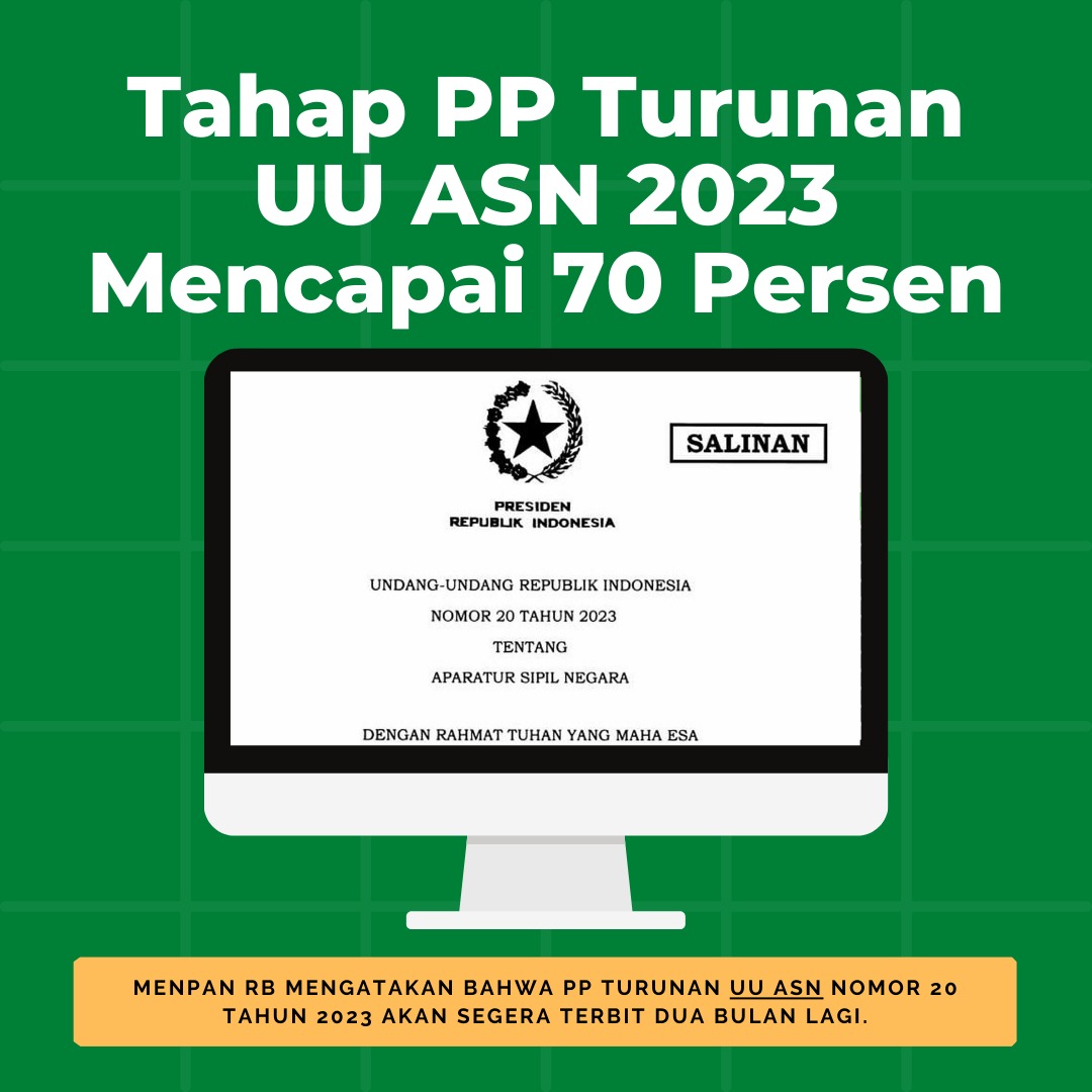 manusiagabersa1's tweet photo. Tahap Peraturan Pemerintah (PP) turunan UU ASN 2023 sudah mencapai 70 persen. Terdapat beberapa kategori honorer yang bisa naik pangkat jadi ASN melalui PP turunan UU ASN 2023 yang akan diterbitkan.
#TegakkanHukum
#KPK-RI
#UndangUndang
#HukumIndonesia
#UUASN
Aiman One Kiss LGBT https://t.co/HSpvawRq1u