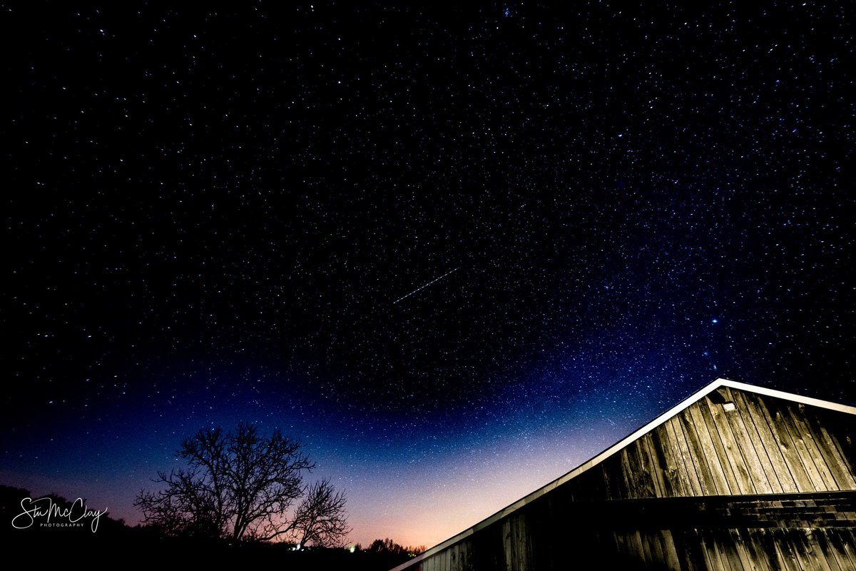 Night sky in the country.