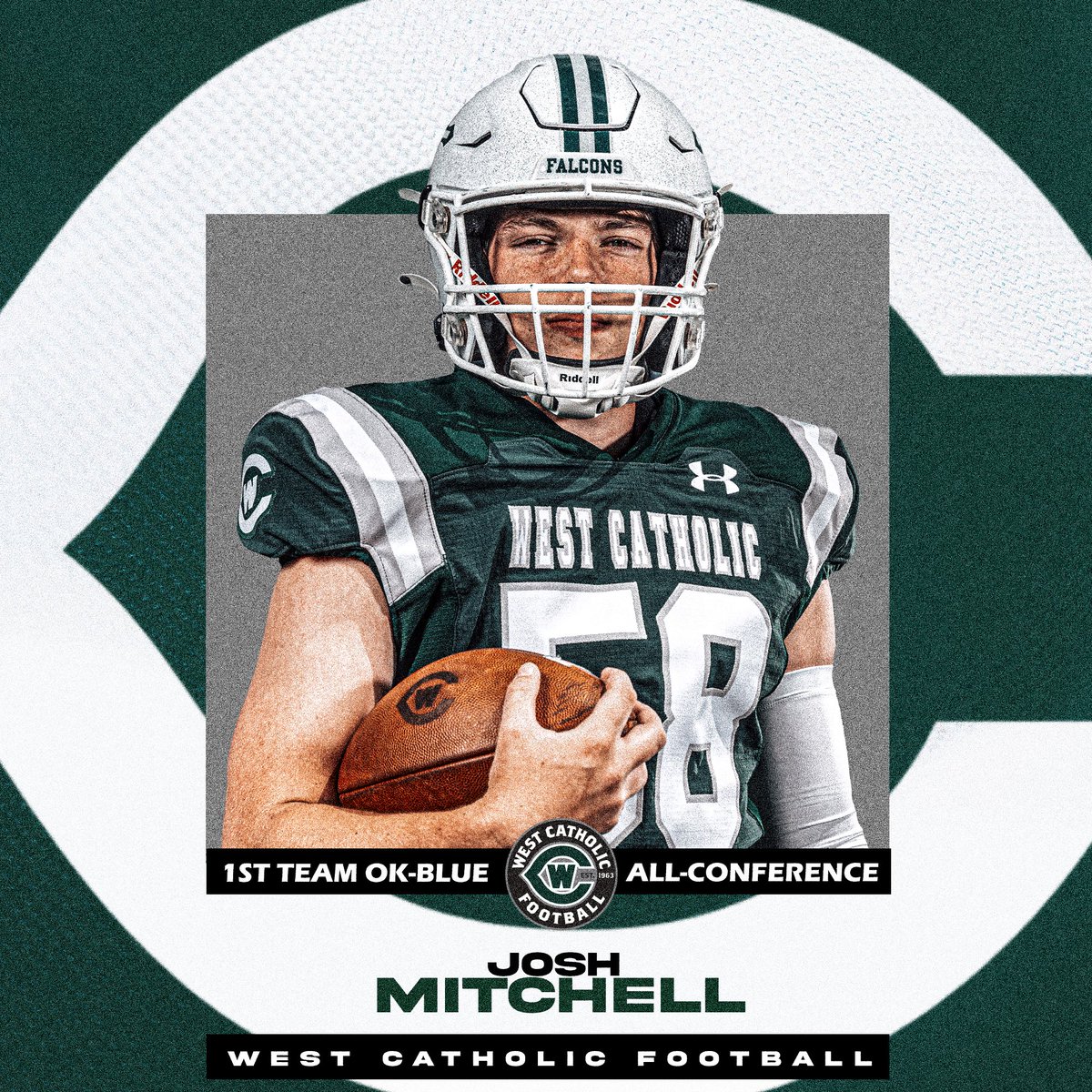 GRWCFootball's tweet photo. Player Spotlight 

Congratulations to our 2023 OK-Blue All-Conference selections. Proud of our student-athletes for being Champions in Faith. In the Classroom. On the Field. 

Ethan Stoner
Josh Mitchell 
Jacob Timmer
Mike Murphy

#WeTheWest | #GRWCFootball https://t.co/djFVOaxtDk