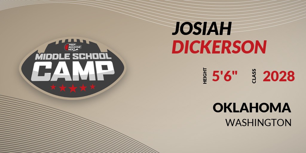 Welcome Class of 2028 Josiah Dickerson (<a href="/JosiahDickers16/">Josiah Kwabena Dickerson 🇬🇭</a>) of Washington to the <a href="/PrepRedzoneNext/">Prep Redzone 𝙉𝙀𝙓𝙏 🏈</a> Showcase on Jan 7th @ Nolan Catholic High School. 

🔥🏈 #PRZNextMiddleSchoolCamp 🏈🔥

Register NOW! 👇  events.prepredzone.com/e/952/register…