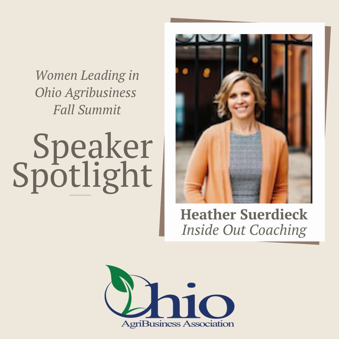 Ohio AgriBusiness (@ohioagribiz) on Twitter photo Women Leading in Ohio Agribusiness Fall Summit Speaker Spotlight! Coach Heather Suerdieck, of Inside Out Coaching, will lead us in Unlocking Your Everyday Power. Register now to be part of the discussion & other important topics for women in agribusiness. oaba.net/women_leading Women Leading in Ohio Agribusiness Fall Summit Speaker Spotlight! Coach Heather Suerdieck, of Inside Out Coaching, will lead us in Unlocking Your Everyday Power. Register now to be part of the discussion & other important topics for women in agribusiness. oaba.net/women_leading