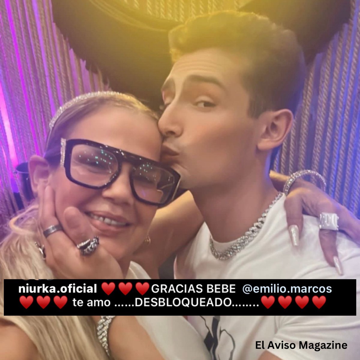 Mami Niurka esta feliz pues al parecer ya hizo las paces con su hijo Emilio, luego de que en una entrevista dijo haber tenido sus diferencias y bloquearlo.✨
.
#NiurkaMarcos #EmilioMarcos #ElAvisoEspectaculos #HijosDeFamosos #JuanOsorio