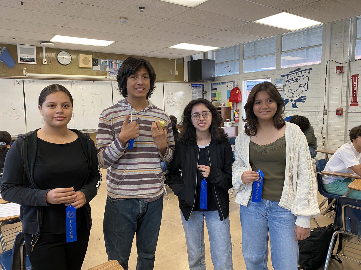 Highlights for the 23-24 CA Academic Decathlon Scrimmage  

In ART, out of 917 students from 50 high schools throughout California, 

Maya placed 10th
Rene 13th
Ashley 14th and 
Elizabeth 15th.

Congratulations. Making <a href="/ElRanchoHS/">El Rancho HS</a> proud!