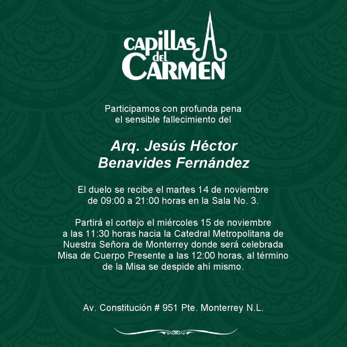 Hector Benavides F. tweet media