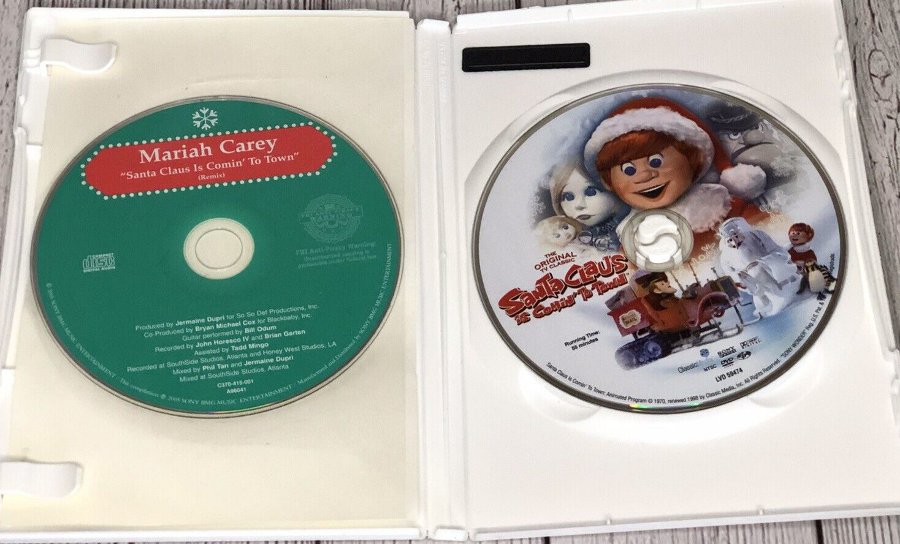 gillesakacake's tweet photo. #SCICTT CD @MariahCarey's "Santa Claus Is Comin' To Town" CD single came with the DVD (in 2005) https://t.co/uEn6snnfBS