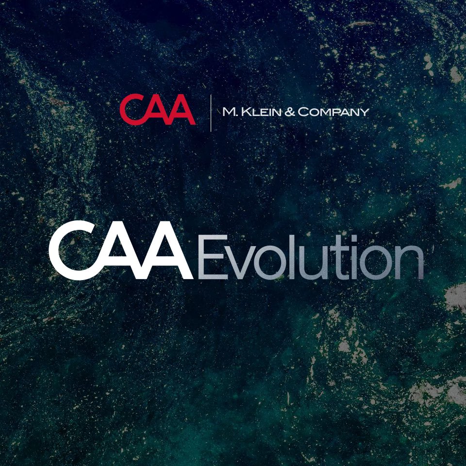 caa_sports's tweet photo. Evolution Media Capital, the merchant bank of Creative Artists Agency, and global strategic advisory firm M. Klein &amp; Company have partnered to launch CAA Evolution, an investment bank and advisory firm serving the global sports, media and entertainment industries. https://t.co/i7kRgYvYQK